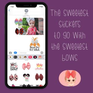 the sweetest stickers to go with the sweetest bows