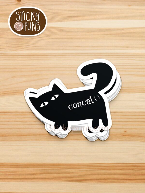 stack of ConCAT() pun stickers