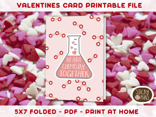 Printable 5x7 card for valentines love anniversary