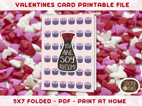 Printable 5x7 card for valentines love anniversary