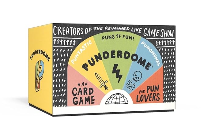 Punderdome play on words game with pun-themed cards