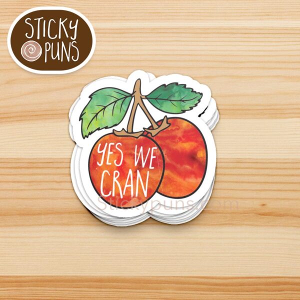 Yes We Cran sticker inspired by We Can Do It Rosie the Riveter